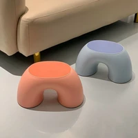 Children's Stool Home Rainbow Stool Non-slip Shoe Stool Ring Home Round Comfortable Plastic Small Stool Small Bench 1