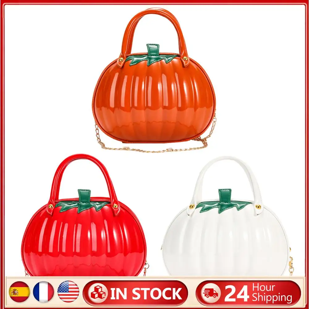 Waterproof PU Leather Pumpkin Handbag for Women
