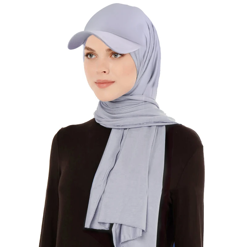 GladThink Hijab Donna - 2 Pezzi Sciarpa Musulmana In Canapa, Colori Multipli