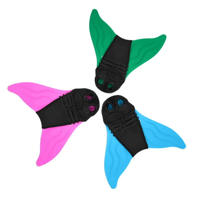 Kids Children Swimming Fins Training Flipper Mermaid Swim Fin Swimming