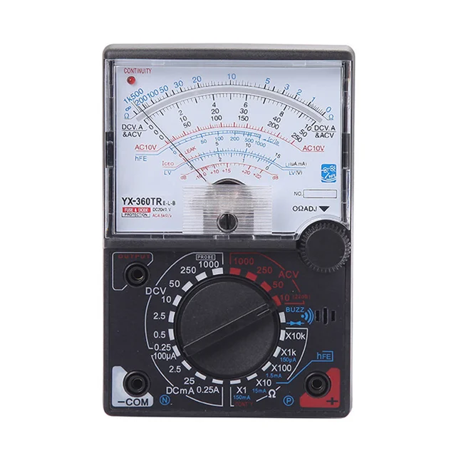 YX360TRELB Pointer Multimeters AC DC Measure ICEO HFE with Tester