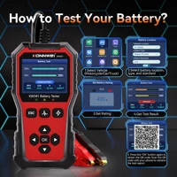 2026 KONNWEI KW341 Car Moto Truck Battery Tester 6V12V 24V Fault Data Printing Start Voltage Test Car Battery Charging Scan Tool - Image 3