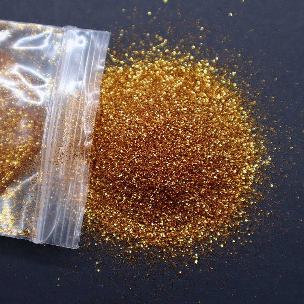 Luxurious Champagne Silver & Gold Fine Nail Glitter Powder