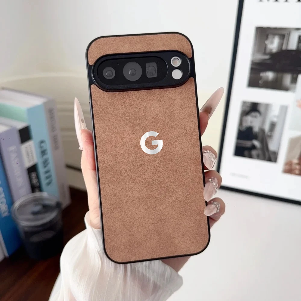 Premium Solid Color Smooth-Touch Sheepskin Phone Case - Shockproof Bumper with PU & TPU Full Protection