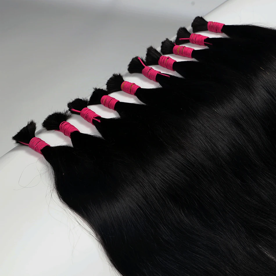 Original Bulk Human Hair For Braiding No Weft Bulk Mega Hair Bundles Natural Vietnamese Human 70 cm 200 grams