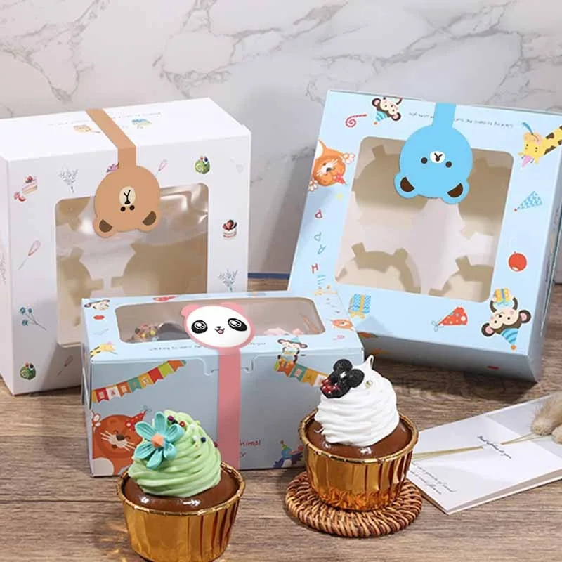 100/200pcs, Stickers/Pack Cute Cartoon Long Seal Stickers, Pudding Bottle Stickers, Baking Box Label Souffl&eacute; Labels