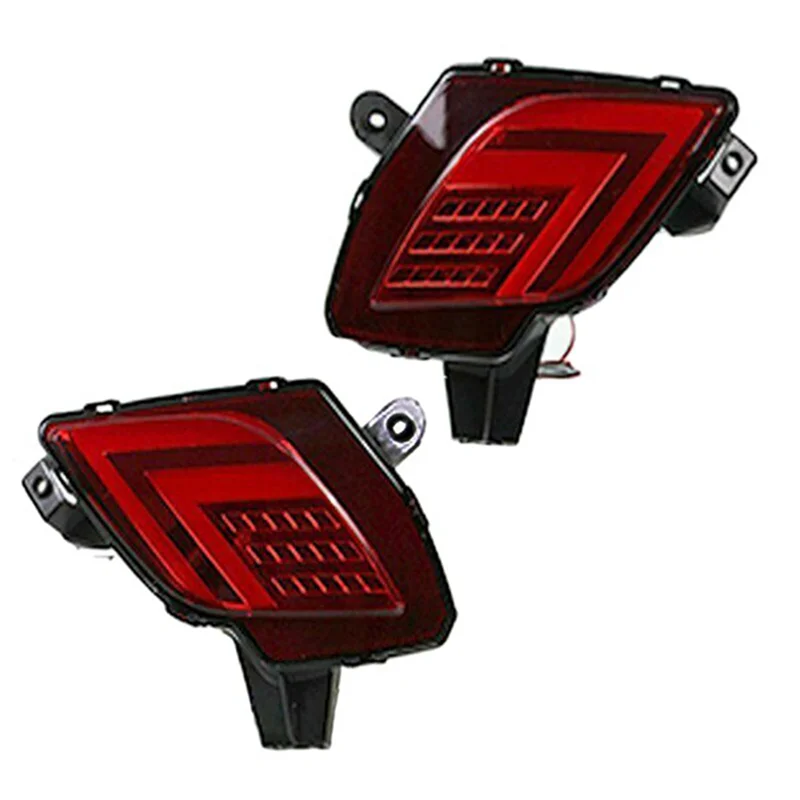 

LED Rear Bumper Reflector Fog Driving Brake Light Lamp for-Mazda CX-5