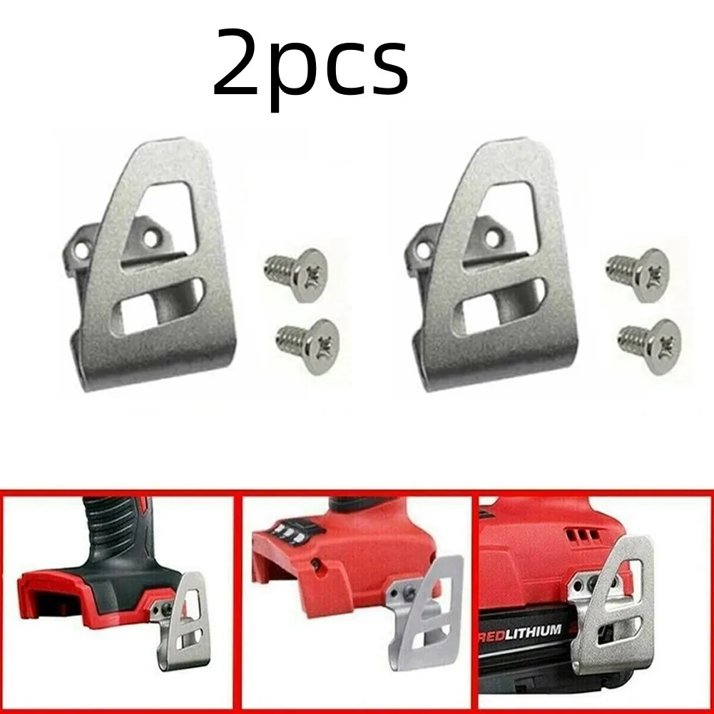 2/3/6pcs Belt Clip Hooks With Screw For 18V 2604-22CT 2604-20 2604-22 Impact Driver Drill Tools Accessoires cmcp 1 2 inch drill chuck adaptor for impact wrench conversion 1 2 20unf grey threaded drill chuck with screw driver tool