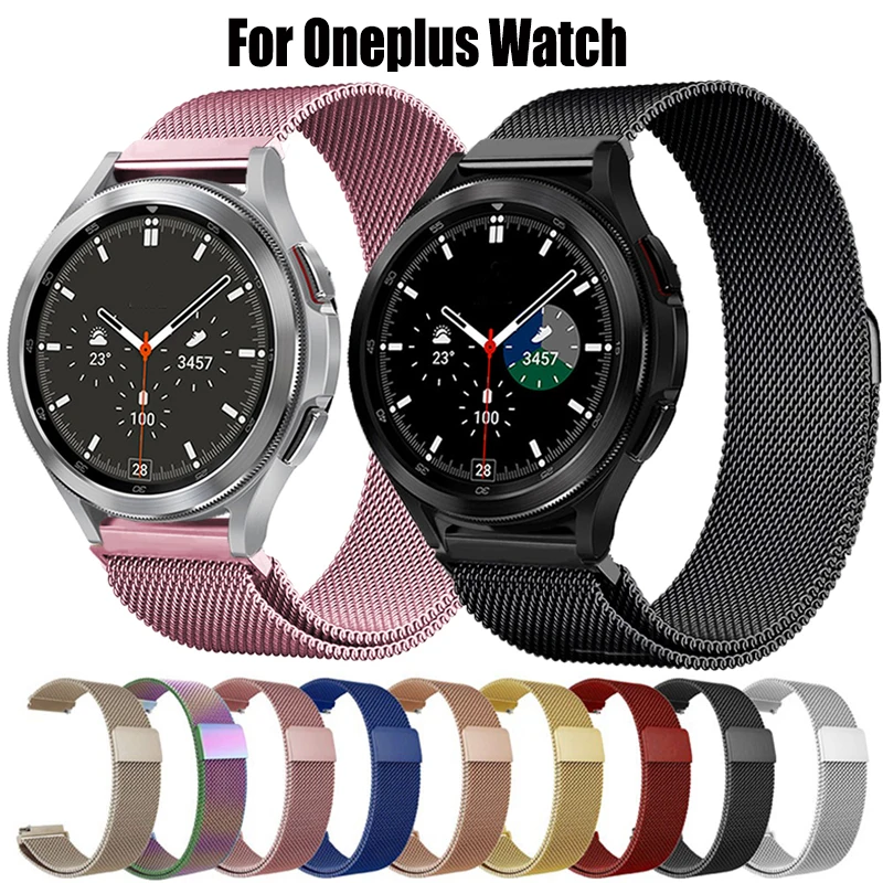 

22mm Milanese Band For Oneplus Watch One plus Smart stainless steel watch Wrist Strap Bracelet Metal Watchband Accessories