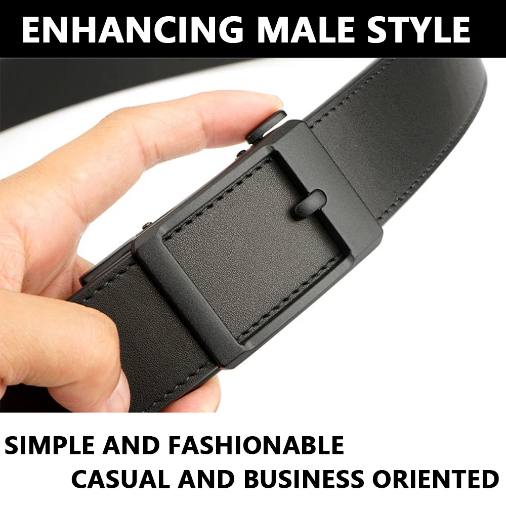 Leather Tactical Belt Automatic Buckle for Men Designer Belts Girdle