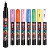 New Uni Posca Markers Pen Set PC-1M Waterproof Opaque Paint Pens Super Fine Nib 0.7mm Manga Graffiti Pen Art Supplies Stationery 3