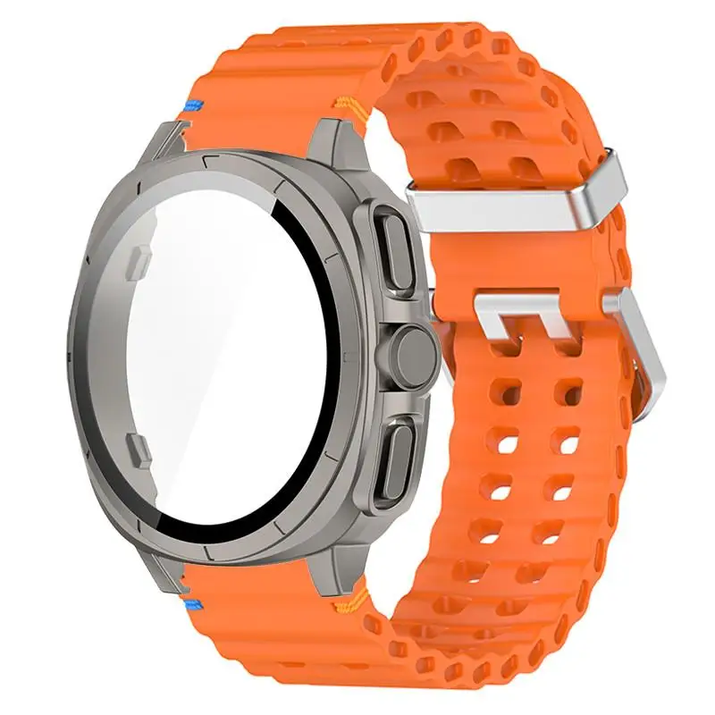Enhanced 2-in-1 Sports Silicone Watch Case and Strap