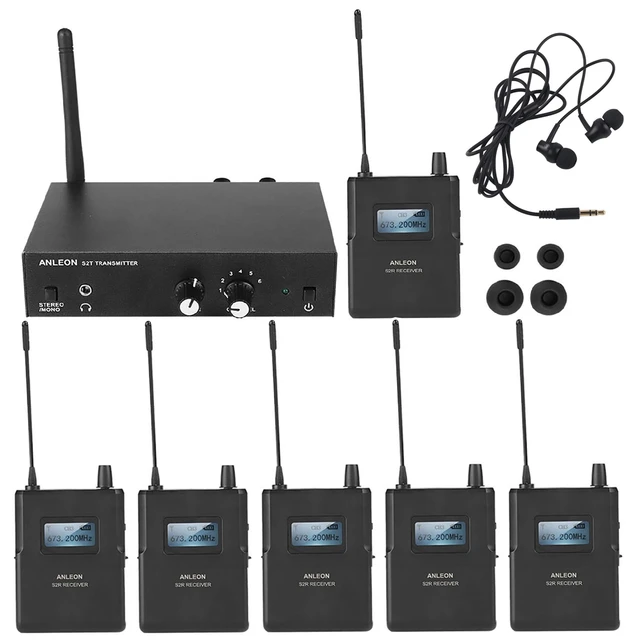 Original For ANLEON S2 UHF Stereo Wireless Monitor System 670-680MHZ Professional Digital Stage In-Ear Monitor System kit 1