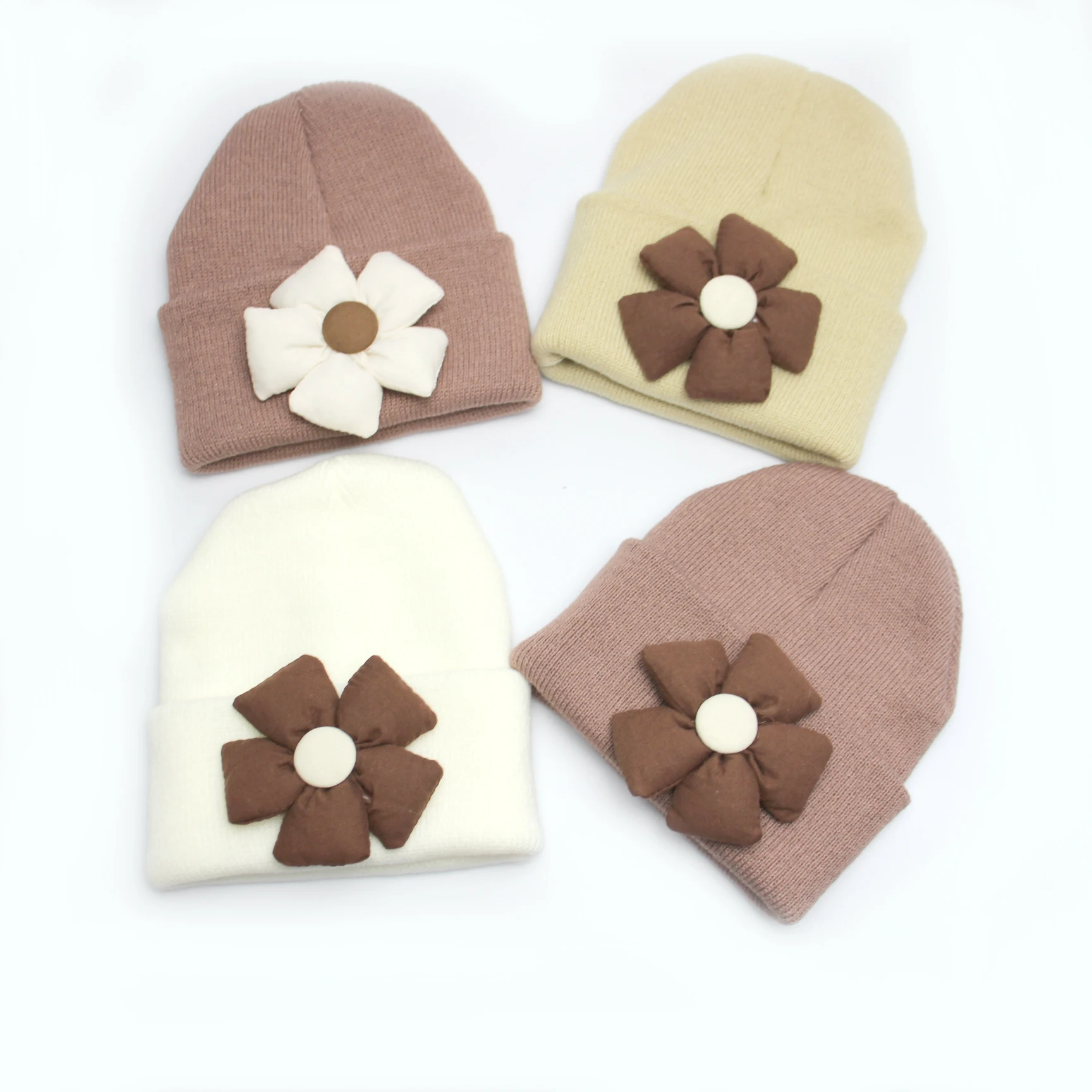 Babyhug Cable Knitted Woollen Cap with Knot & Reindeer Applique - Khaki
