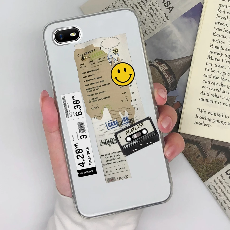 Cute Sweet Girl Transparent Soft Silicone Phone Case – 6.1 inches