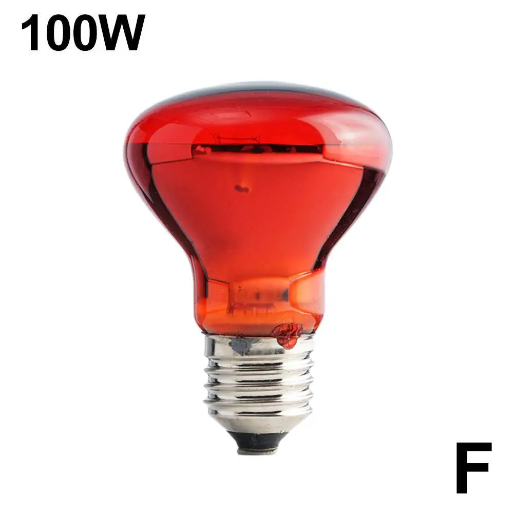 Infrared Heating Bulb Pet Red Heating Lamp 25W 50W 75W 100W Infrared Heating Lamp For Amphibian Snake Heat Reptile Bulb UV Light