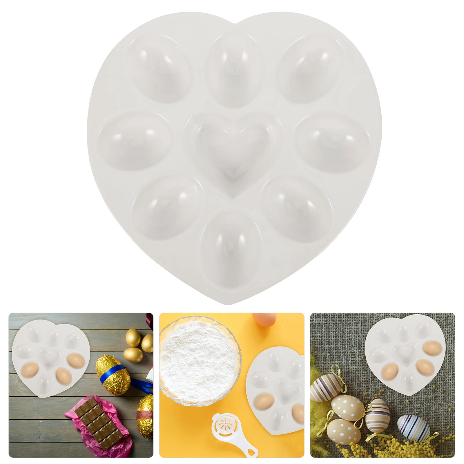 Easter Egg Tray Deviled Trays for Party Serving Ceramics Dispenser Eggs Container Platter 5