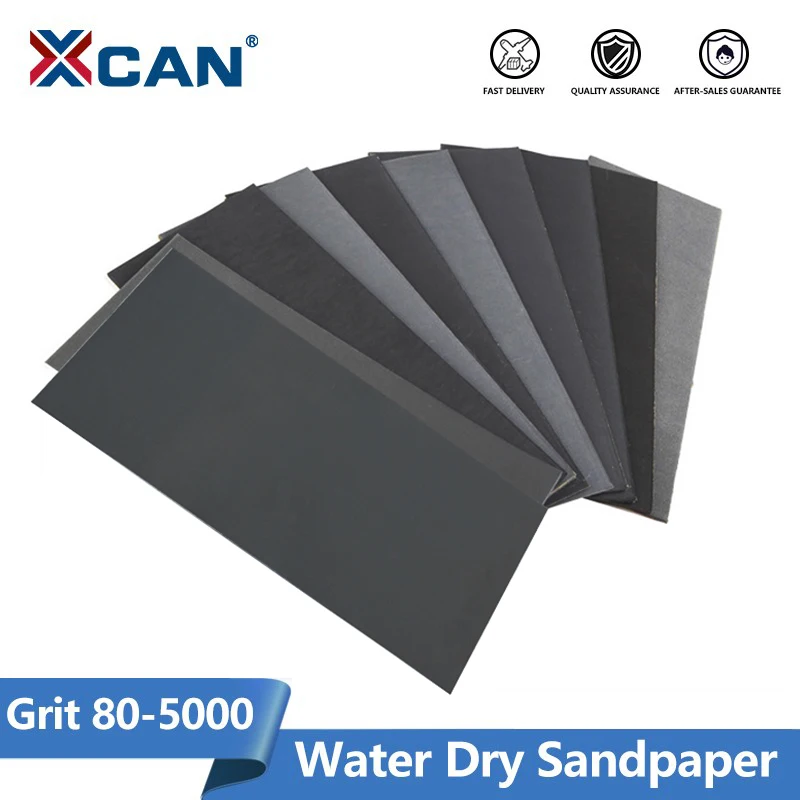 Xcan Water Dry Sandpaper 230X93Mm(9X3.6 Inch) Sanding Paper Grit 80-5000 Abrasive Sand Paper For Wood Metal Automotive Polish Xcan Water Dry Sandpaper 230X93Mm(9X3.6 Inch) Sanding Paper Grit 80-5000 Abrasive Sand Paper For Wood Metal Automotive Polish