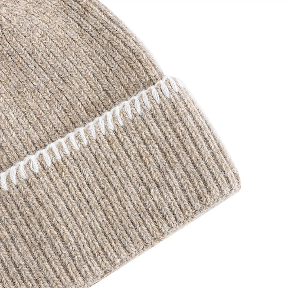 Hot Sale Unisex Beanie Hats Winter Warm Hats Beanies For Man Women Solid Color Couple Knitted Hats