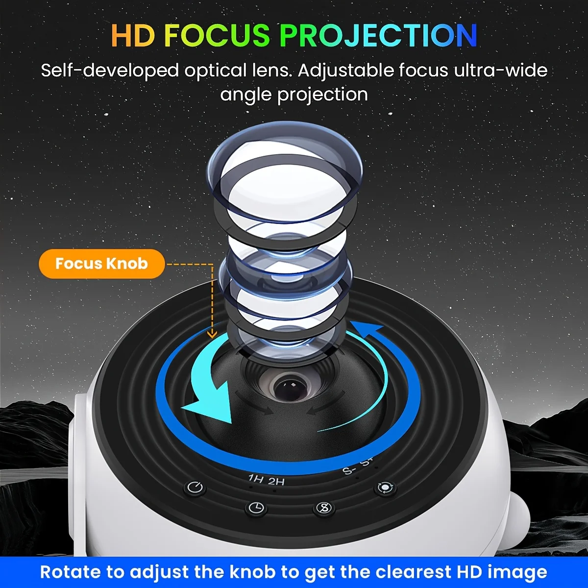 360 Rotating Star Light Galaxy Projector Pro Version - 12-in-1 Star ...
