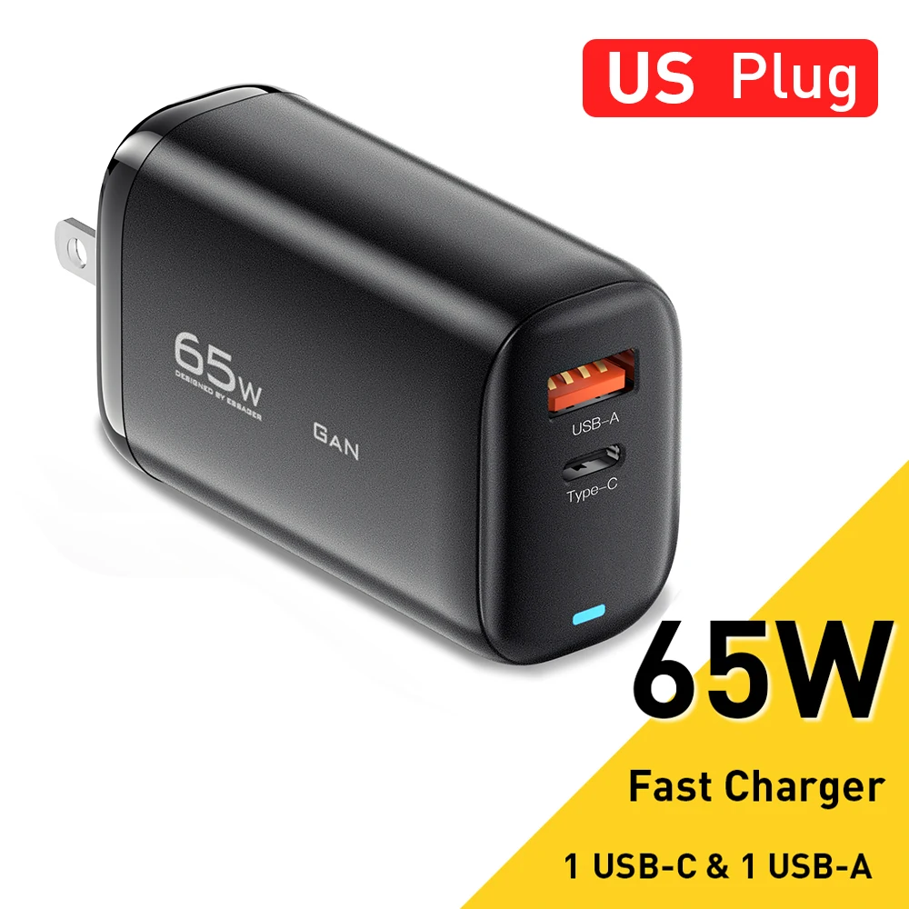 Essager 65 ワット GaN USB タイプ C 充電器ラップトップ PPS 45 ワット 25 ワット高速充電サムスン Xiaomi Realme 携帯 iPhone15 14 13 プロ電話