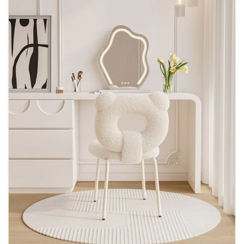 

Bedroom Dressing Stool Light Luxury Makeup Stool Modern High-end Sense Nail Stools Simple Small Household Vanity Chair Ottomans