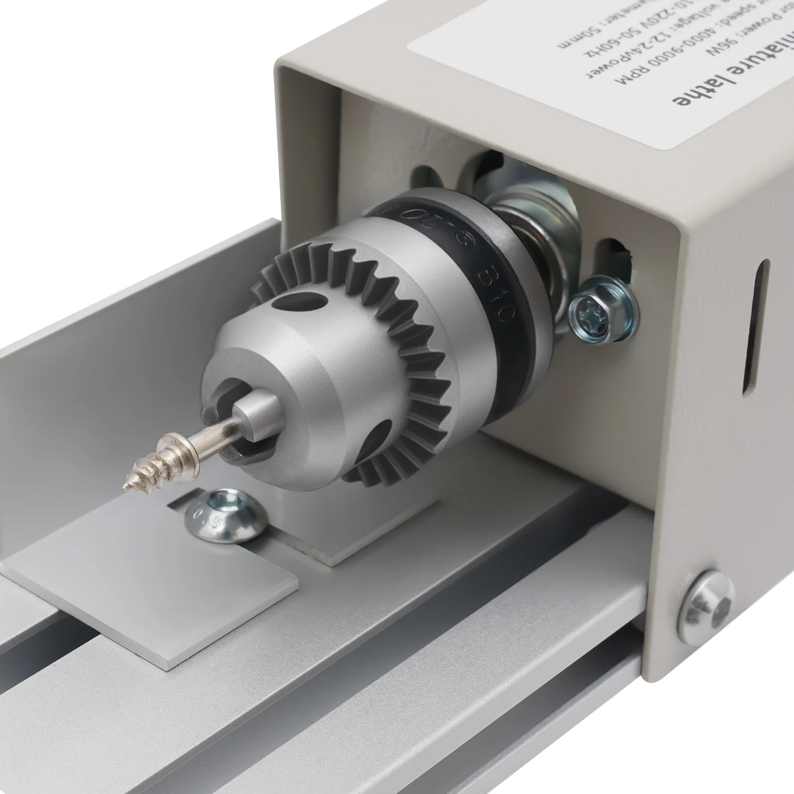 96W Mini-Holzdrehmaschine Metallfräsmaschine DIY Holzbearbeitung Buddha-Perlen Schleif- und Poliermaschine, 7 einstellbare Gänge – Detail 14
