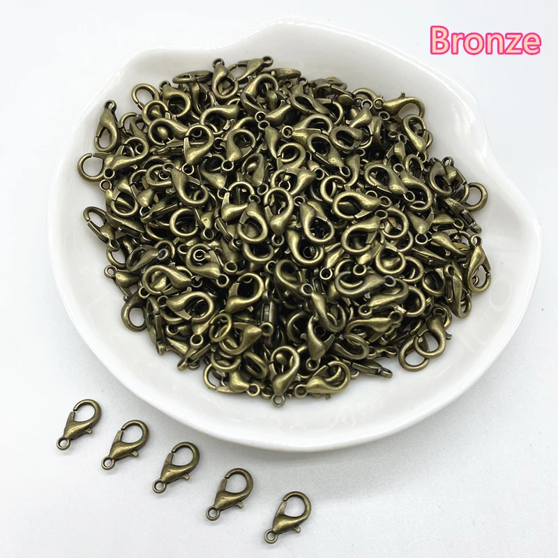 Versatile Plated Alloy Lobster Clasp Hooks