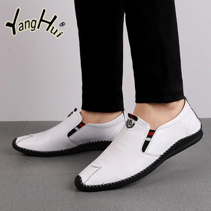 

2023 Cow Leather Oxfords Men's Casual Shoes Large Size Comfortable Business Flats Shoes for Men Fashion Spring Autumn