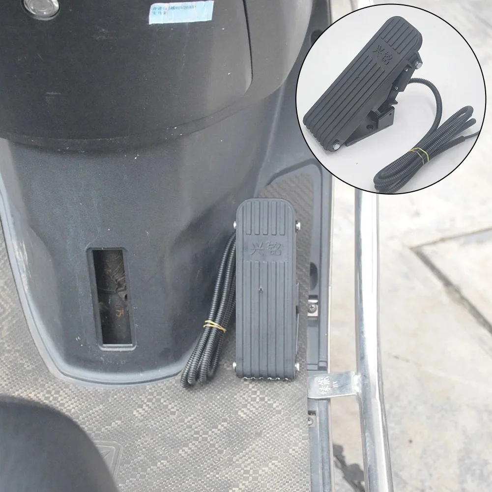 Pedale di controllo velocità per bici elettrica, acceleratore a pedale per e-bike e go-kart, accessori per bici elettriche 24V-72V - immagine 4