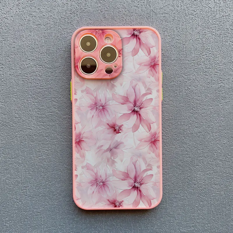 Charming Blue and White Porcelain Floral Phone Case - Shockproof Cover