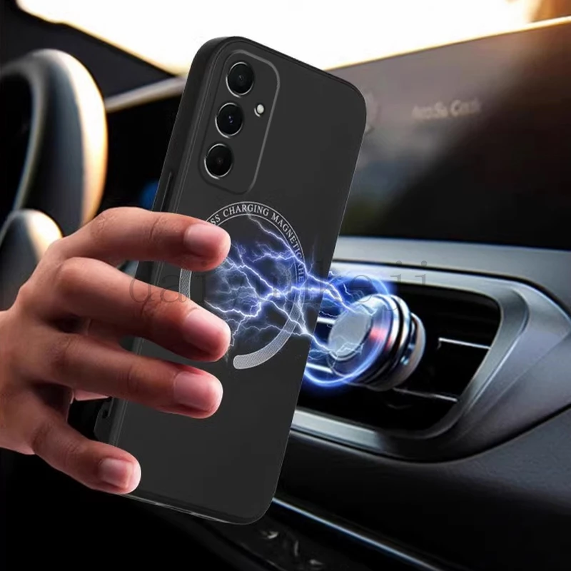 Magnetic Wireless Charging Silicone Soft Phone Case with Magsafe Compatibility