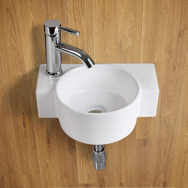 

Modern Wall-mounted Wash Basin Small Balcony Pool Ceramic Wash Basin Wash Basin Bathroom Lavatory Mini Wall-mounted Basin
