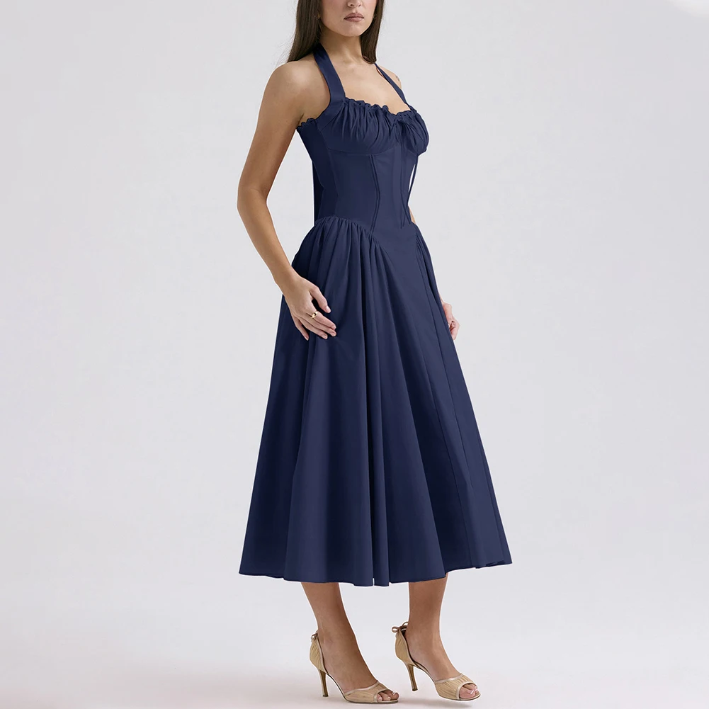 Fashion Halter Necklace Dress