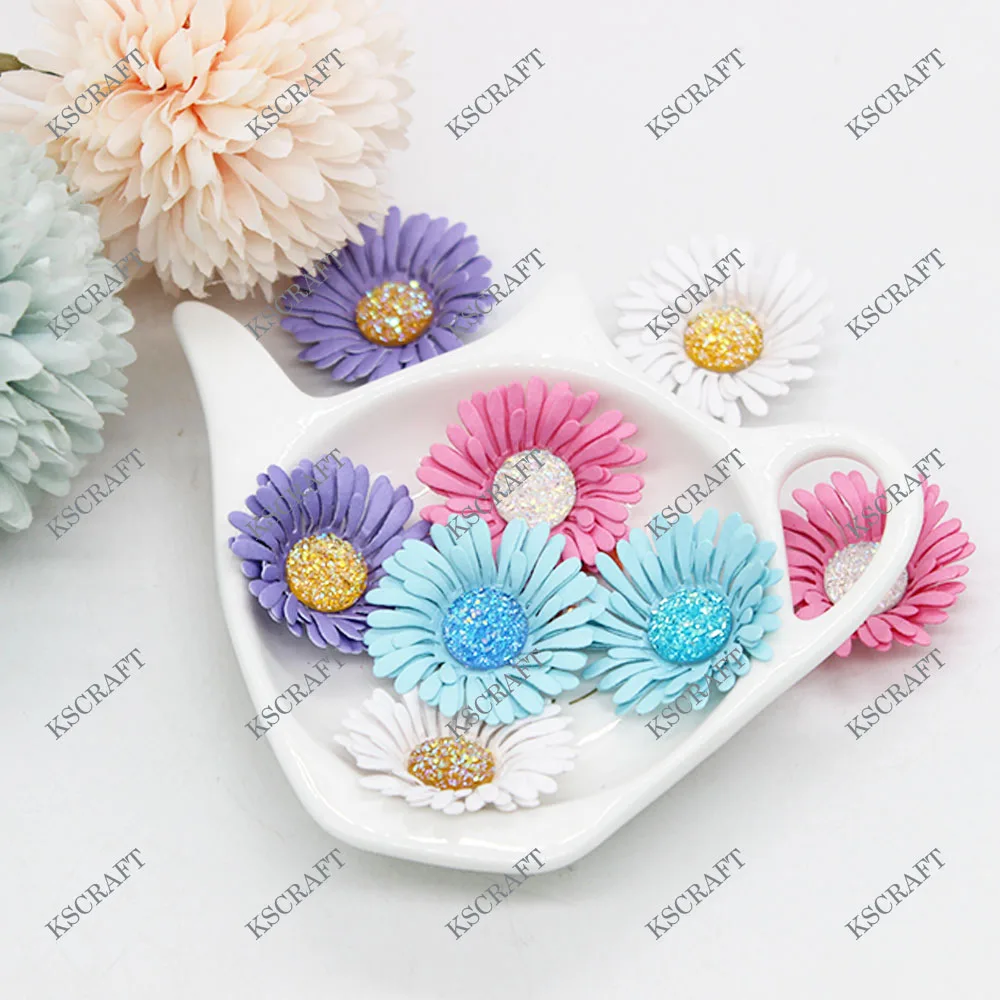 KSCRAFT レイヤリングフラワー メタルカッティングダイス DIYスクラップブック/カード作成/子供用のしいデコレーション用 並行輸入品 : 24個の3Dフラワースパイラルメタルカットダイカード作成