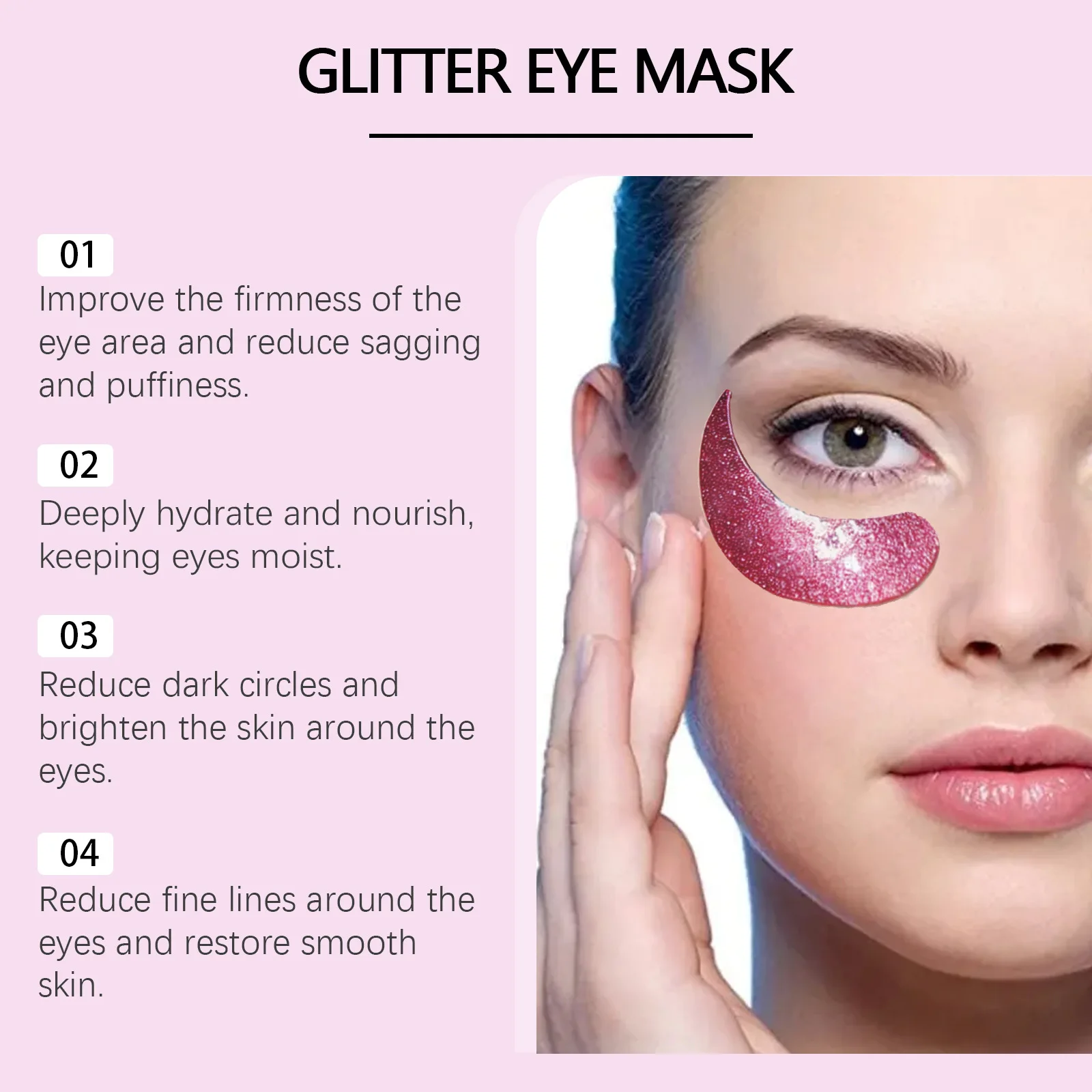 Collagen Eye Mask EELHOE Eye Patches Korean Skin Lifting Firming Dark Circles Remove Puffiness Hyaluronic Acid Eye Repair Serum