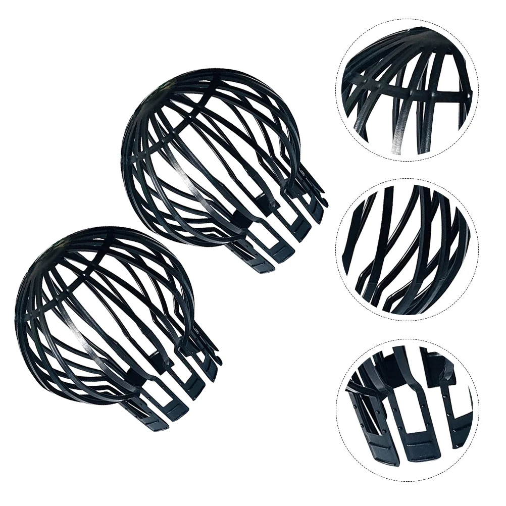 

2 Pcs Eaves Filter Cover Drainage Ditch Strainer The Roof Gutter Downpipe Filtering Pp Funnel Protective Guard