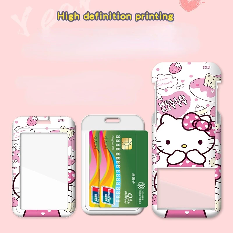 thumbnail image 4 of Funda protectora para tarjeta de acceso con diseño de Hello Kitty, para estudiantes, niños y gatos, para autobús y metro, 4 of 4