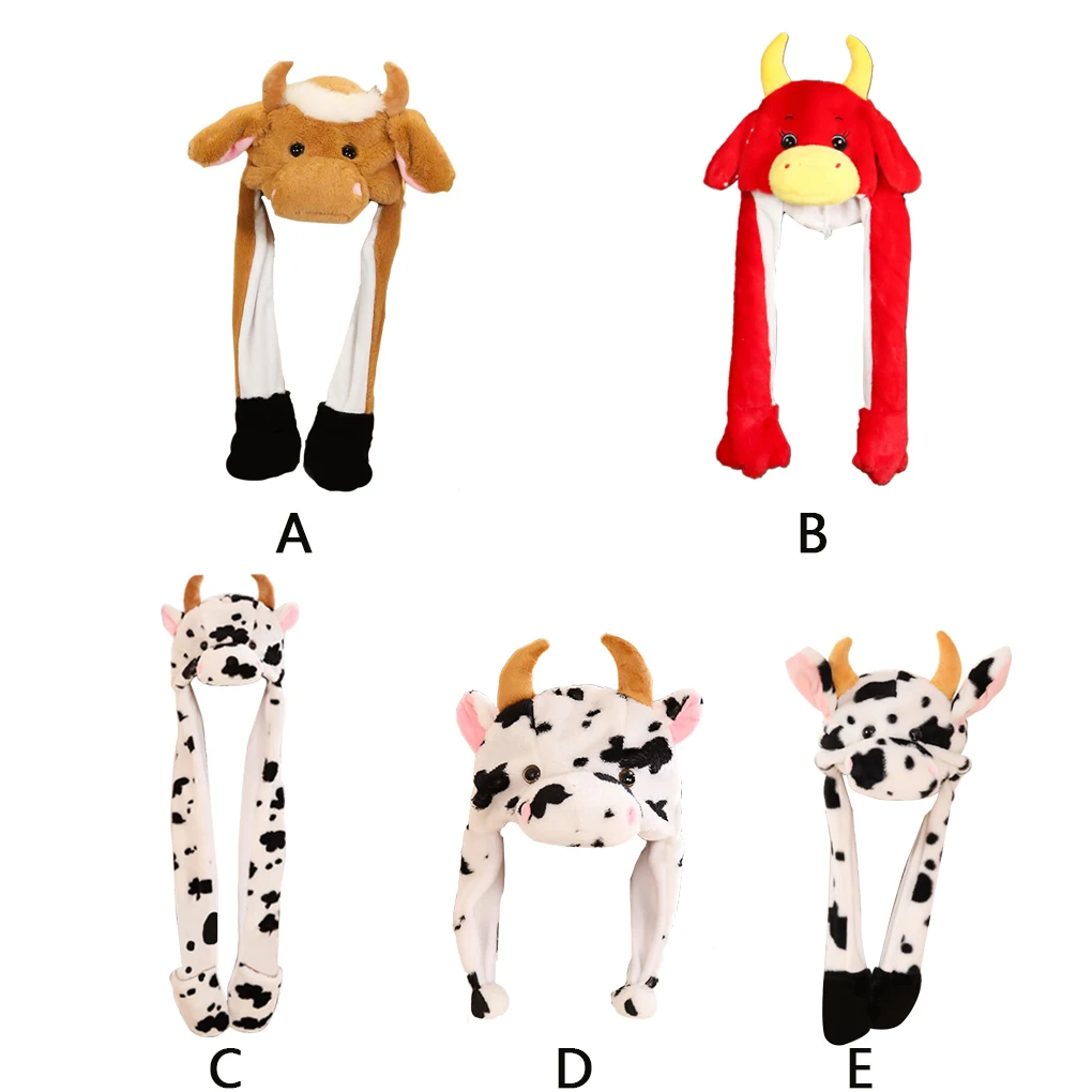 Girl Hat Animal Ear Women Cap Moving Headgear Comfortable Headwear Toy