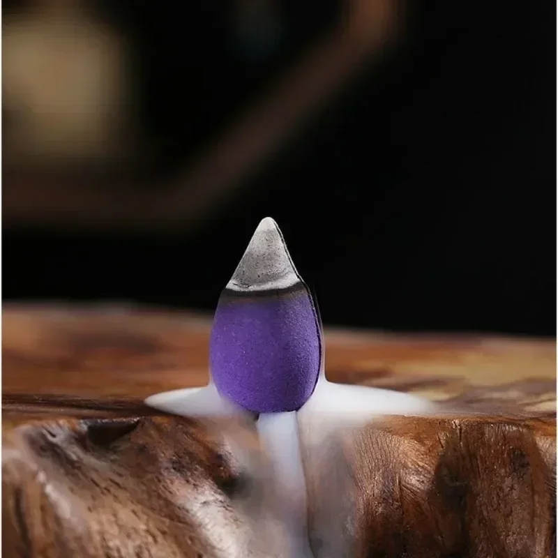 Mixed Waterfall Smoke Backflow Natural Incense Cones Lavender Multi-scented Suitable for Tea Room Yoga Room