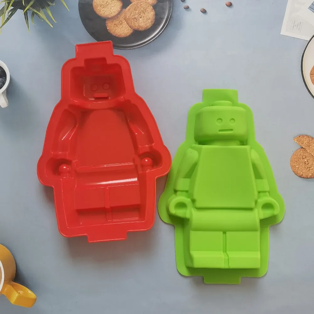 

Silicone Mold Robot 3D DIY Mold Chocolate Tray Jelly Brownie Dessert Pastries Mould Cake Decoration Tool