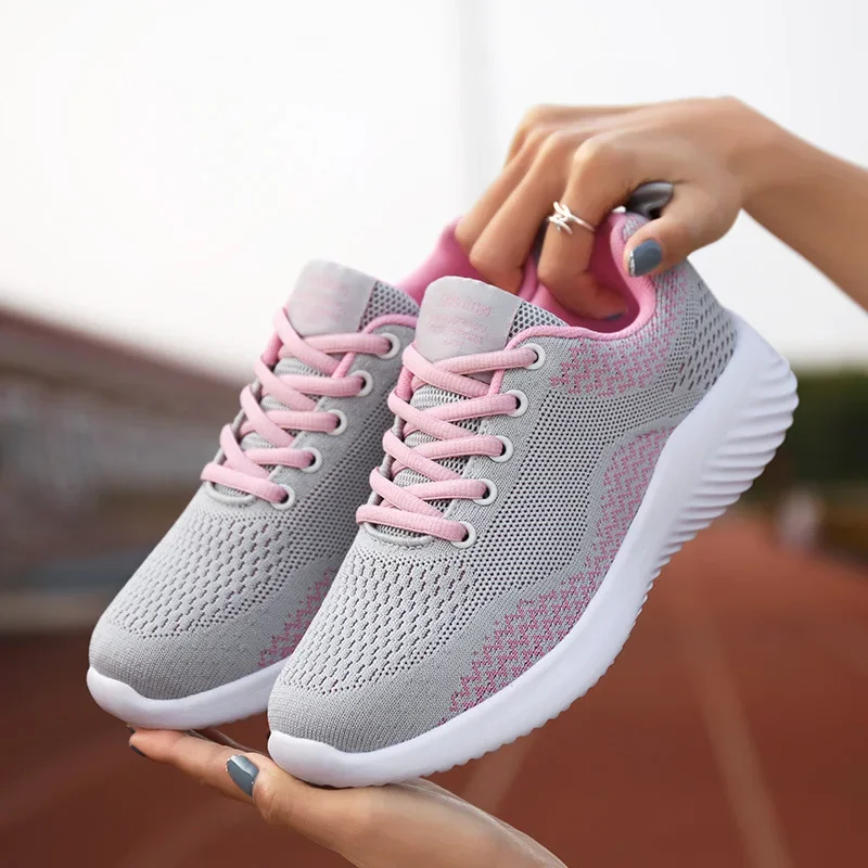 

Кроссовки женские сетчатые, дышащие, удобные, мягкая удобная обувь для бега, легкая подошва, весна-лето