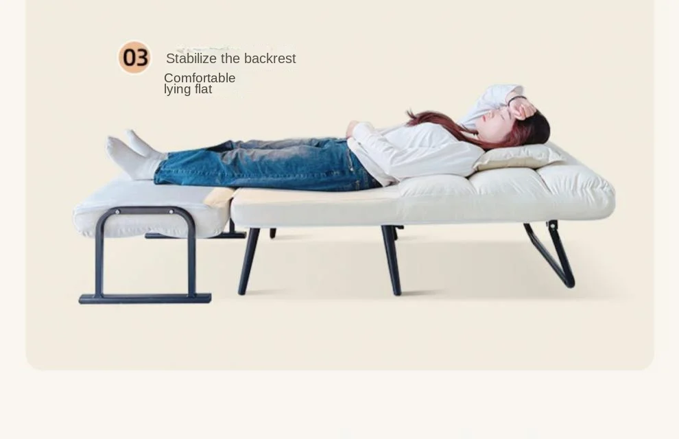 Description Picture 4 of itemWarming Folding Lounge Chair Office Nap Bed Dual-use Reclining And Sitting Portable Backrest Sofa Chair For Home Use Hot Sale