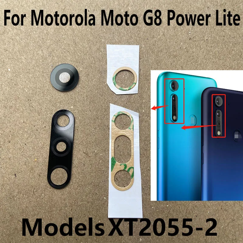 

Стекло для объектива задней камеры Motorola Moto G8 Power Lite, объектив для задней камеры с клейкой основой для замены