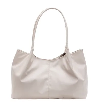 Borsa a Spalla da Donna con Manico Superiore, Grande Capacità, per Lavoro e Pendolarismo, Primavera Estate, Stile Coreano Minimalista Casual
