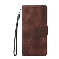 Luxury Magnetic Leather Wallet Flip Phone Cover - Premium Protective Case for Realme C53 (Brown)