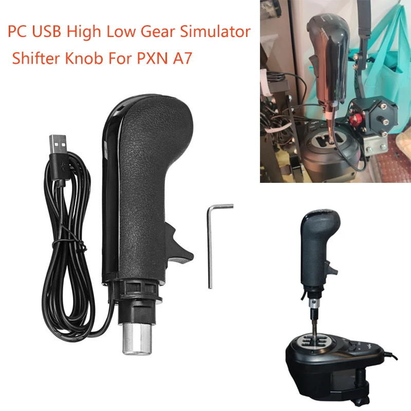

USB Gearshift Knob for PXN A7 for ETS2&ATS Euro Truck High Low Gear Simulator Shifter simulators