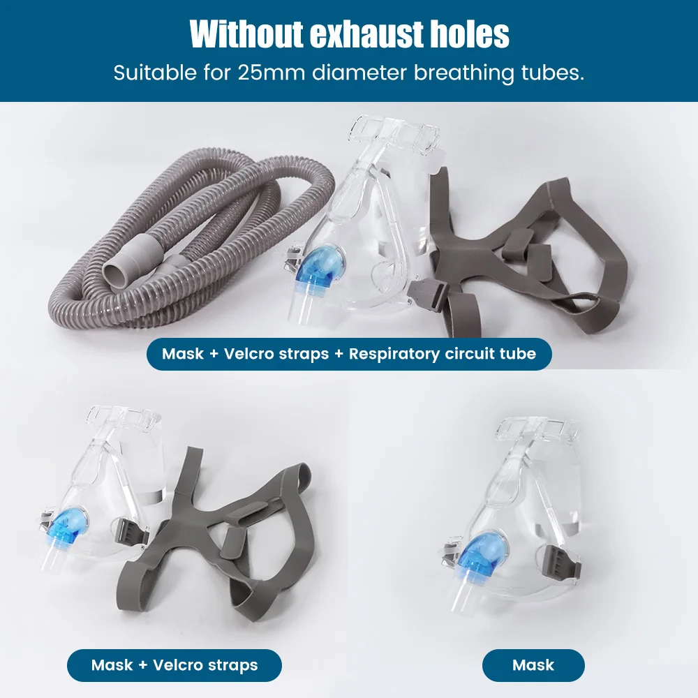 CPAP-Maske Vollgesichts-Nasen-Mund-Maske Auto-CPAP APAP BIPAP Anti-Schnarch Schlafapnoe Schlafhilfe Nasale Vollgesichts-Atemmaske – Detail 10