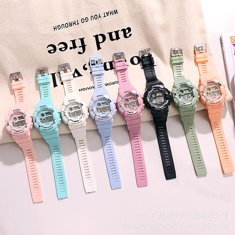 YIKAZE Fashion Sports Watches for kids Men and Women LED Digital Watch Waterproof Luminous Alarm Clock Electronic Wristwatch view 6