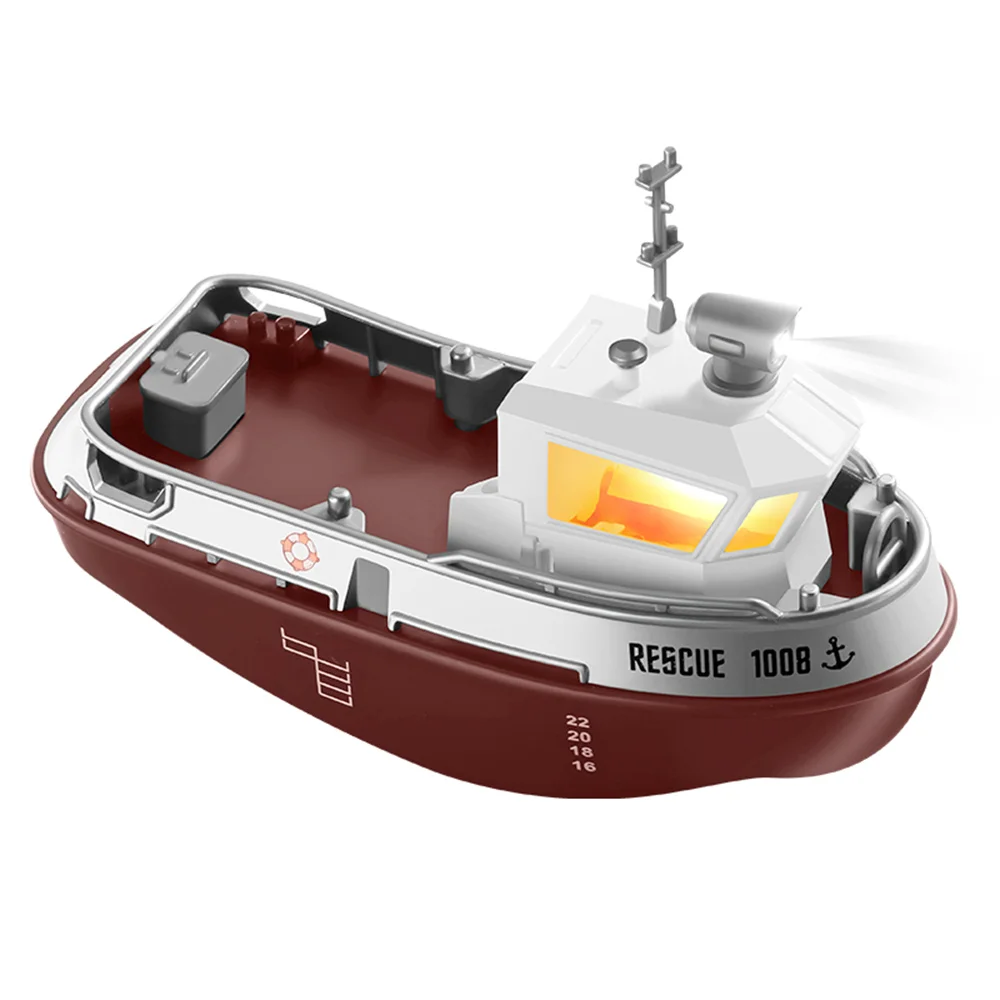 S820 1/32 2.4G 미니 RC 보트 LED 라이트 듀얼 모터 방수 원격 제어 구조 1008 무선 전기 자동차 모델 완구